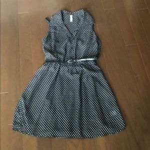 Collared polka dot dress